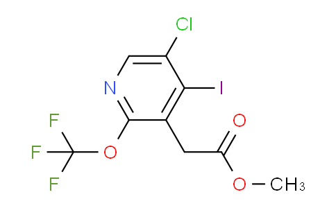 Methyl 5-chloro-4-iodo-2-(trifluoromethoxy)pyridine-3-acetate