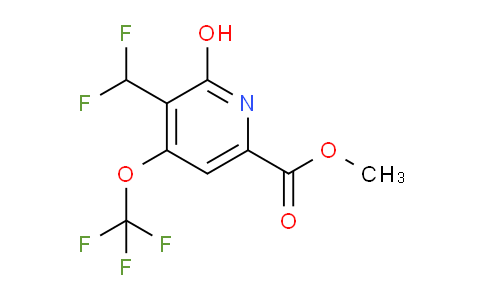 Methyl 3-(difluoromethyl)-2-hydroxy-4-(trifluoromethoxy)pyridine-6-carboxylate