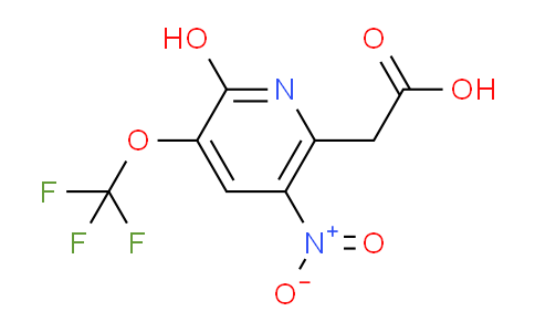 2-Hydroxy-5-nitro-3-(trifluoromethoxy)pyridine-6-acetic acid