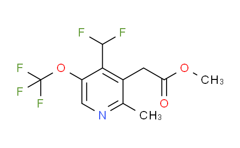 Methyl 4-(difluoromethyl)-2-methyl-5-(trifluoromethoxy)pyridine-3-acetate