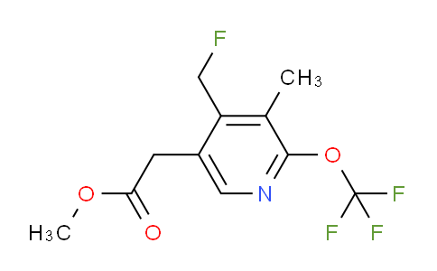 Methyl 4-(fluoromethyl)-3-methyl-2-(trifluoromethoxy)pyridine-5-acetate