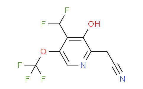 AM212132 | 1804835-96-8 | 4-(Difluoromethyl)-3-hydroxy-5-(trifluoromethoxy)pyridine-2-acetonitrile