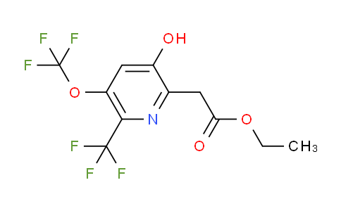 Ethyl 3-hydroxy-5-(trifluoromethoxy)-6-(trifluoromethyl)pyridine-2-acetate