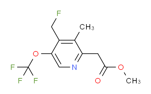 Methyl 4-(fluoromethyl)-3-methyl-5-(trifluoromethoxy)pyridine-2-acetate