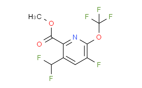 Methyl 3-(difluoromethyl)-5-fluoro-6-(trifluoromethoxy)pyridine-2-carboxylate