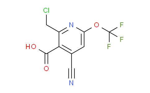 2-(Chloromethyl)-4-cyano-6-(trifluoromethoxy)pyridine-3-carboxylic acid