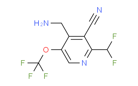 4-(Aminomethyl)-3-cyano-2-(difluoromethyl)-5-(trifluoromethoxy)pyridine