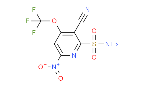 3-Cyano-6-nitro-4-(trifluoromethoxy)pyridine-2-sulfonamide