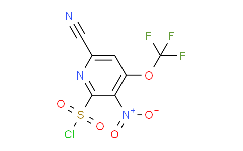 6-Cyano-3-nitro-4-(trifluoromethoxy)pyridine-2-sulfonyl chloride