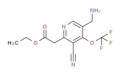 AM212209 | 1804451-35-1 | Ethyl 5-(aminomethyl)-3-cyano-4-(trifluoromethoxy)pyridine-2-acetate