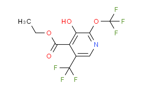 Ethyl 3-hydroxy-2-(trifluoromethoxy)-5-(trifluoromethyl)pyridine-4-carboxylate