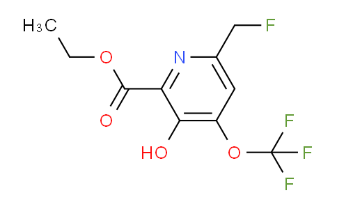 Ethyl 6-(fluoromethyl)-3-hydroxy-4-(trifluoromethoxy)pyridine-2-carboxylate