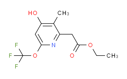 Ethyl 4-hydroxy-3-methyl-6-(trifluoromethoxy)pyridine-2-acetate