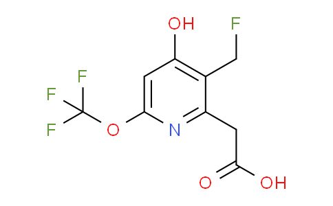 3-(Fluoromethyl)-4-hydroxy-6-(trifluoromethoxy)pyridine-2-acetic acid