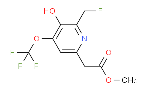 Methyl 2-(fluoromethyl)-3-hydroxy-4-(trifluoromethoxy)pyridine-6-acetate