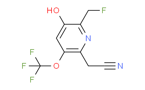 AM212339 | 1804794-57-7 | 2-(Fluoromethyl)-3-hydroxy-5-(trifluoromethoxy)pyridine-6-acetonitrile