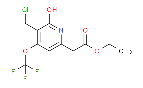 Ethyl 3-(chloromethyl)-2-hydroxy-4-(trifluoromethoxy)pyridine-6-acetate