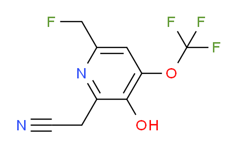 6-(Fluoromethyl)-3-hydroxy-4-(trifluoromethoxy)pyridine-2-acetonitrile