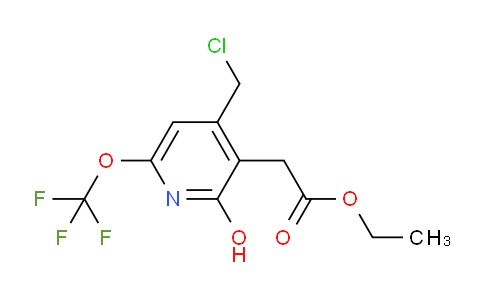 Ethyl 4-(chloromethyl)-2-hydroxy-6-(trifluoromethoxy)pyridine-3-acetate