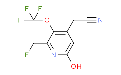2-(Fluoromethyl)-6-hydroxy-3-(trifluoromethoxy)pyridine-4-acetonitrile