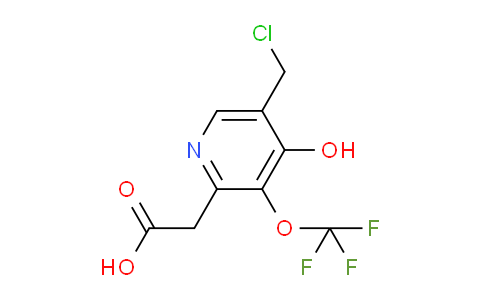 5-(Chloromethyl)-4-hydroxy-3-(trifluoromethoxy)pyridine-2-acetic acid