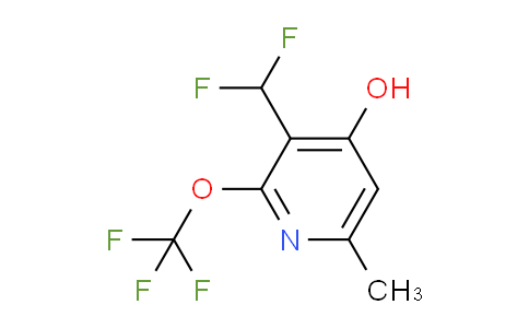3-(Difluoromethyl)-4-hydroxy-6-methyl-2-(trifluoromethoxy)pyridine