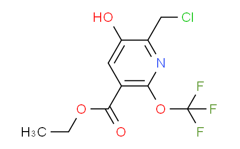 Ethyl 2-(chloromethyl)-3-hydroxy-6-(trifluoromethoxy)pyridine-5-carboxylate