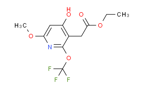 Ethyl 4-hydroxy-6-methoxy-2-(trifluoromethoxy)pyridine-3-acetate