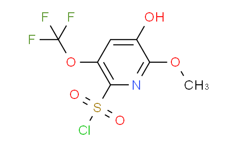 3-Hydroxy-2-methoxy-5-(trifluoromethoxy)pyridine-6-sulfonyl chloride