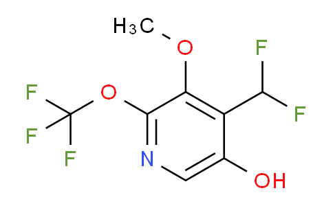 4-(Difluoromethyl)-5-hydroxy-3-methoxy-2-(trifluoromethoxy)pyridine