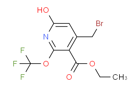 Ethyl 4-(bromomethyl)-6-hydroxy-2-(trifluoromethoxy)pyridine-3-carboxylate