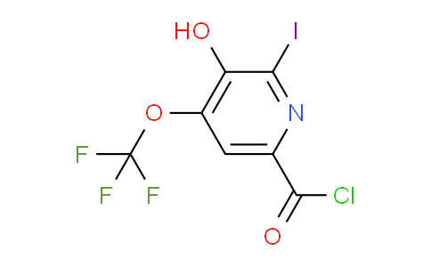 3-Hydroxy-2-iodo-4-(trifluoromethoxy)pyridine-6-carbonyl chloride