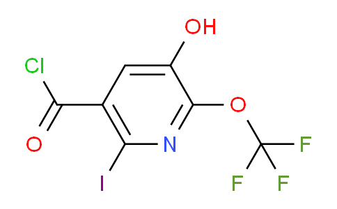 3-Hydroxy-6-iodo-2-(trifluoromethoxy)pyridine-5-carbonyl chloride