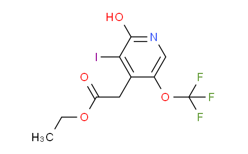Ethyl 2-hydroxy-3-iodo-5-(trifluoromethoxy)pyridine-4-acetate