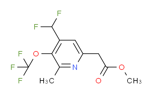 AM21260 | 1361785-64-9 | Methyl 4-(difluoromethyl)-2-methyl-3-(trifluoromethoxy)pyridine-6-acetate