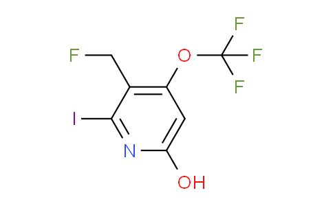 3-(Fluoromethyl)-6-hydroxy-2-iodo-4-(trifluoromethoxy)pyridine