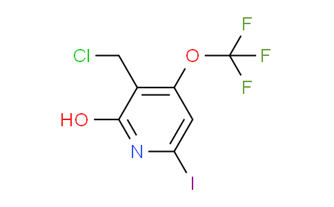 3-(Chloromethyl)-2-hydroxy-6-iodo-4-(trifluoromethoxy)pyridine