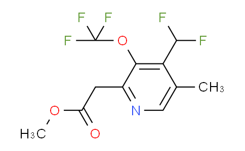 Methyl 4-(difluoromethyl)-5-methyl-3-(trifluoromethoxy)pyridine-2-acetate