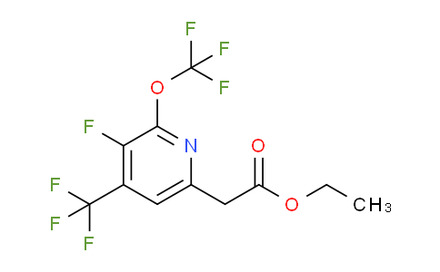 AM212686 | 1806743-49-6 | Ethyl 3-fluoro-2-(trifluoromethoxy)-4-(trifluoromethyl)pyridine-6-acetate