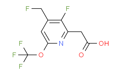 3-Fluoro-4-(fluoromethyl)-6-(trifluoromethoxy)pyridine-2-acetic acid
