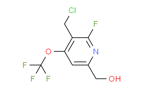 3-(Chloromethyl)-2-fluoro-4-(trifluoromethoxy)pyridine-6-methanol