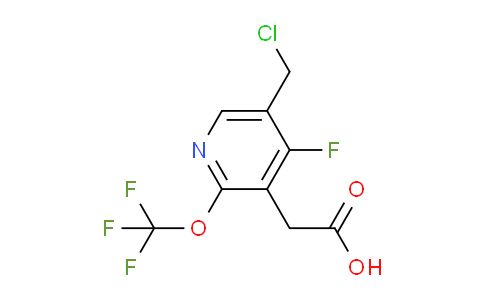 5-(Chloromethyl)-4-fluoro-2-(trifluoromethoxy)pyridine-3-acetic acid
