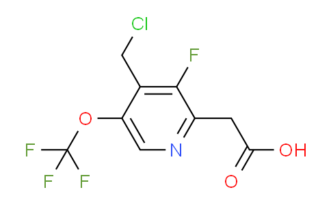 4-(Chloromethyl)-3-fluoro-5-(trifluoromethoxy)pyridine-2-acetic acid