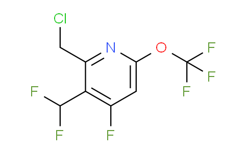 2-(Chloromethyl)-3-(difluoromethyl)-4-fluoro-6-(trifluoromethoxy)pyridine