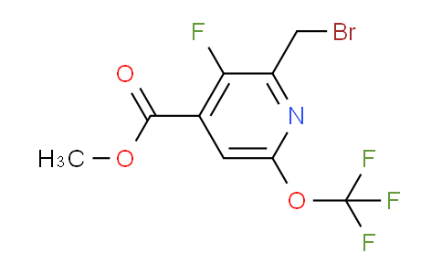 Methyl 2-(bromomethyl)-3-fluoro-6-(trifluoromethoxy)pyridine-4-carboxylate