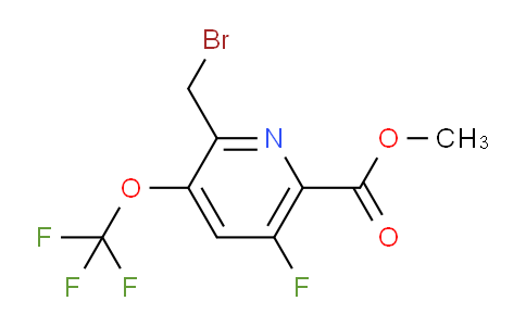 Methyl 2-(bromomethyl)-5-fluoro-3-(trifluoromethoxy)pyridine-6-carboxylate