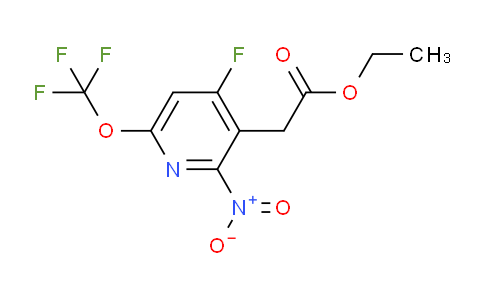 Ethyl 4-fluoro-2-nitro-6-(trifluoromethoxy)pyridine-3-acetate