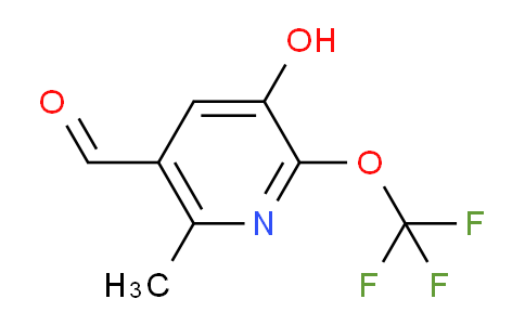 3-Hydroxy-6-methyl-2-(trifluoromethoxy)pyridine-5-carboxaldehyde
