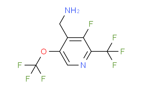 4-(Aminomethyl)-3-fluoro-5-(trifluoromethoxy)-2-(trifluoromethyl)pyridine