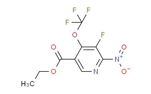 Ethyl 3-fluoro-2-nitro-4-(trifluoromethoxy)pyridine-5-carboxylate
